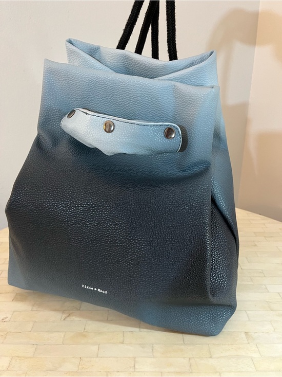 Pixie Mood Handbags - Pixie Mood Madison 3 in 1 Convertible Ombre Blue Vegan Leather Backbag